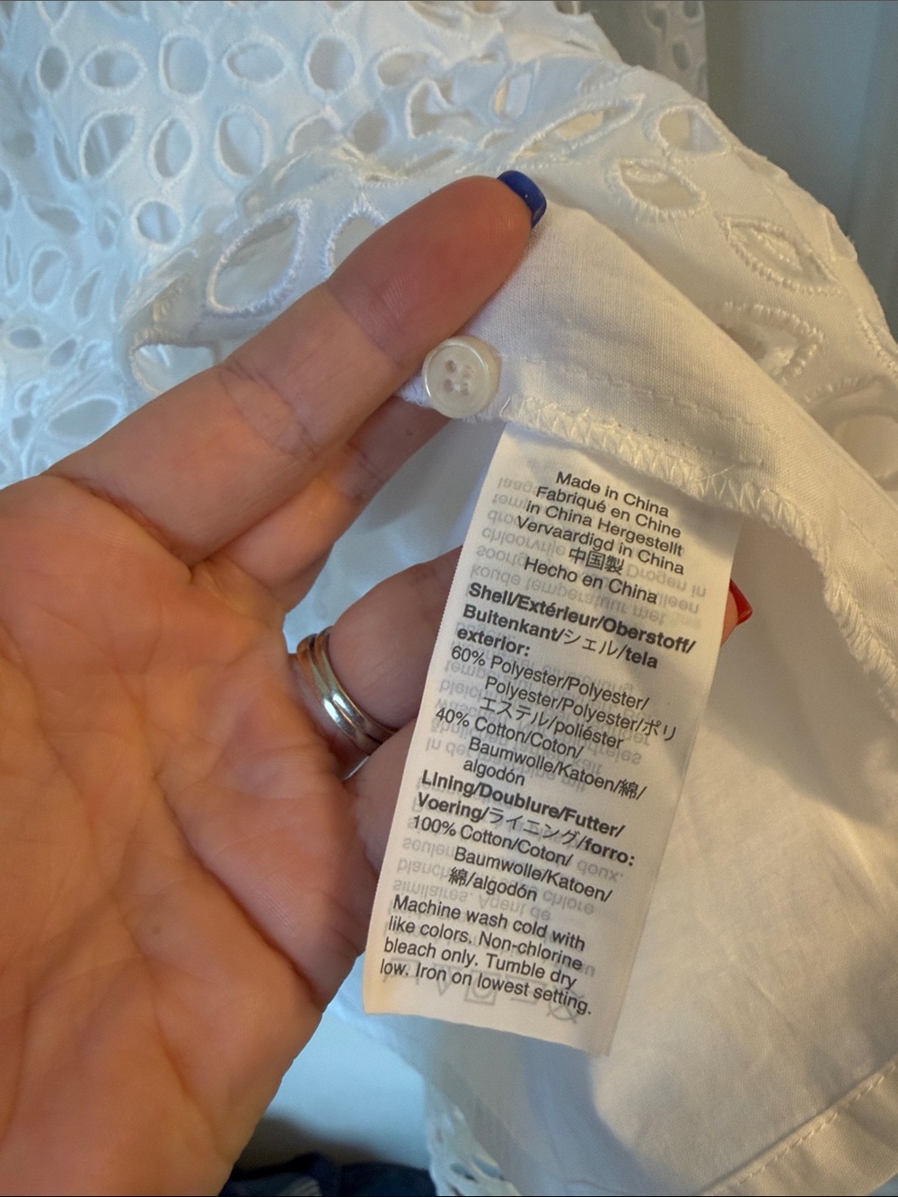 J.Crew tiered popover dress in embroidered eyelet small - Picture 4 of 5